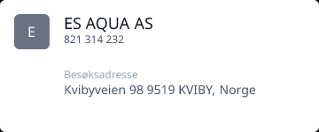 ES AQUA AS • 821314232 • Kviby • Manufacture of machinery and equipment ...