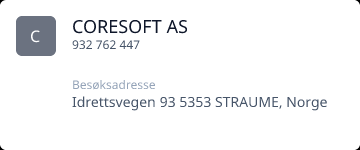 CORESOFT AS • 932762447 • Straume