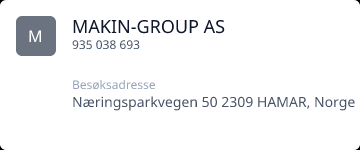 MAKIN-GROUP AS • 935038693 • Hamar