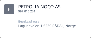 PETROLIA NOCO AS • 997015231 • Rådal • Extraction of crude petroleum ...